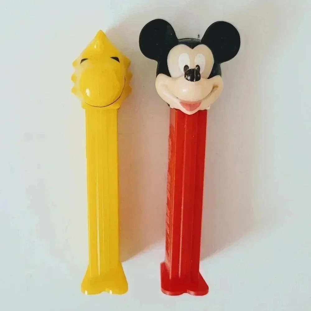 Mickey Mouse Woodstock Pez Dispenser Lot of 2